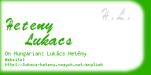 heteny lukacs business card